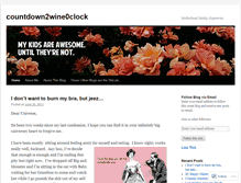 Tablet Screenshot of countdown2wine0clock.wordpress.com