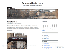 Tablet Screenshot of fourmonthsinrome.wordpress.com