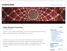 Tablet Screenshot of costaricalaw.wordpress.com