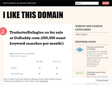 Tablet Screenshot of ilikethisdomain.wordpress.com