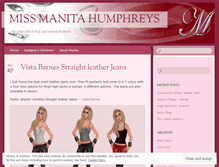 Tablet Screenshot of missmanitahumphreys.wordpress.com