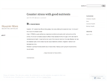 Tablet Screenshot of healthyzwayz.wordpress.com