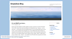 Desktop Screenshot of emptyseas.wordpress.com