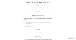 Desktop Screenshot of mercuriuspoliticus.wordpress.com