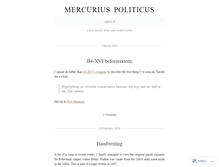 Tablet Screenshot of mercuriuspoliticus.wordpress.com