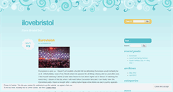 Desktop Screenshot of ilovebristol.wordpress.com