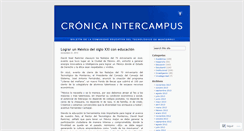 Desktop Screenshot of cronicaintercampus.wordpress.com