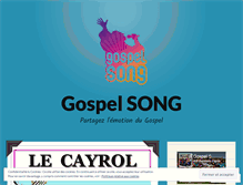 Tablet Screenshot of gospelsong.wordpress.com