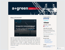 Tablet Screenshot of aplusgreenblog.wordpress.com