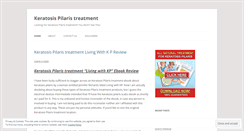 Desktop Screenshot of keratosispilaristreatment1.wordpress.com