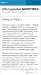 Mobile Screenshot of drtonycparker.wordpress.com