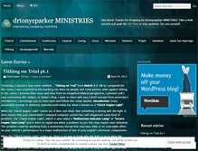 Tablet Screenshot of drtonycparker.wordpress.com