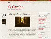 Tablet Screenshot of gcambo.wordpress.com