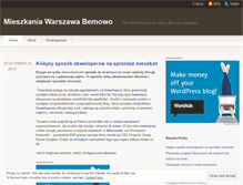 Tablet Screenshot of mieszkaniabemowo.wordpress.com