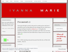 Tablet Screenshot of ivannae.wordpress.com