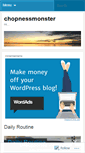 Mobile Screenshot of chopnessmonster.wordpress.com