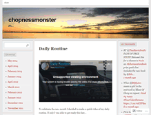 Tablet Screenshot of chopnessmonster.wordpress.com