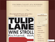 Tablet Screenshot of columbiavalleywineries.wordpress.com