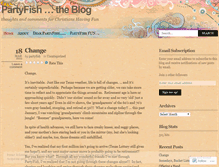 Tablet Screenshot of partyfish.wordpress.com