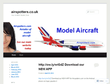 Tablet Screenshot of airspotters.wordpress.com