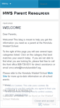 Mobile Screenshot of hwsparents.wordpress.com