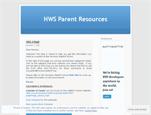 Tablet Screenshot of hwsparents.wordpress.com