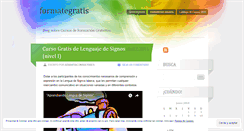 Desktop Screenshot of formategratis.wordpress.com
