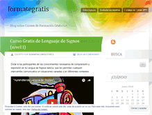 Tablet Screenshot of formategratis.wordpress.com