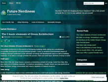 Tablet Screenshot of futurenerdiness.wordpress.com