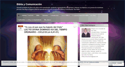 Desktop Screenshot of bibliaycomunicacion.wordpress.com