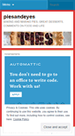 Mobile Screenshot of piesandeyes.wordpress.com