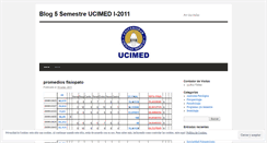 Desktop Screenshot of 5semestreucimed2011.wordpress.com