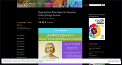 Desktop Screenshot of eisemancolorblog.wordpress.com