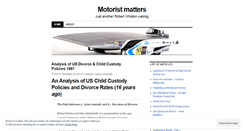 Desktop Screenshot of motoristmatters.wordpress.com