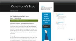 Desktop Screenshot of cairowolff.wordpress.com