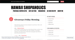 Desktop Screenshot of hawaiishopaholics.wordpress.com