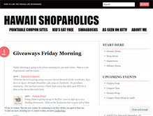 Tablet Screenshot of hawaiishopaholics.wordpress.com