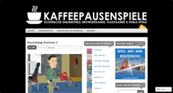 Desktop Screenshot of kaffeepausenspiele.wordpress.com
