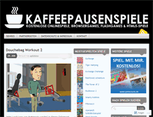 Tablet Screenshot of kaffeepausenspiele.wordpress.com