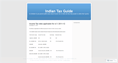 Desktop Screenshot of indiantaxguide.wordpress.com