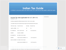 Tablet Screenshot of indiantaxguide.wordpress.com