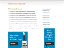 Tablet Screenshot of christianitydebunked.wordpress.com