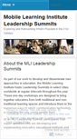 Mobile Screenshot of mlileaders2009.wordpress.com