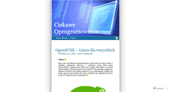 Desktop Screenshot of ciekaweoprogramowanie.wordpress.com