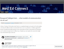 Tablet Screenshot of mededconnect.wordpress.com