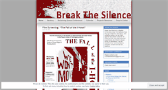 Desktop Screenshot of nwbreakthesilence.wordpress.com