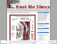 Tablet Screenshot of nwbreakthesilence.wordpress.com