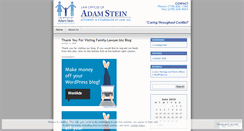 Desktop Screenshot of familylawyeradamstein.wordpress.com