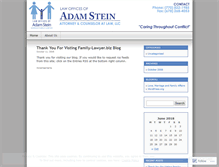 Tablet Screenshot of familylawyeradamstein.wordpress.com