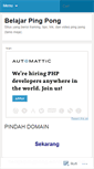 Mobile Screenshot of belajarpingpong.wordpress.com